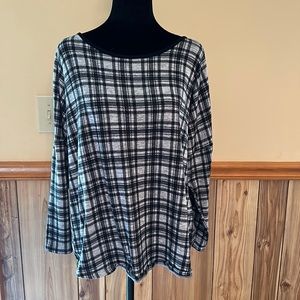 Long Sleeve Buffalo Plaid top